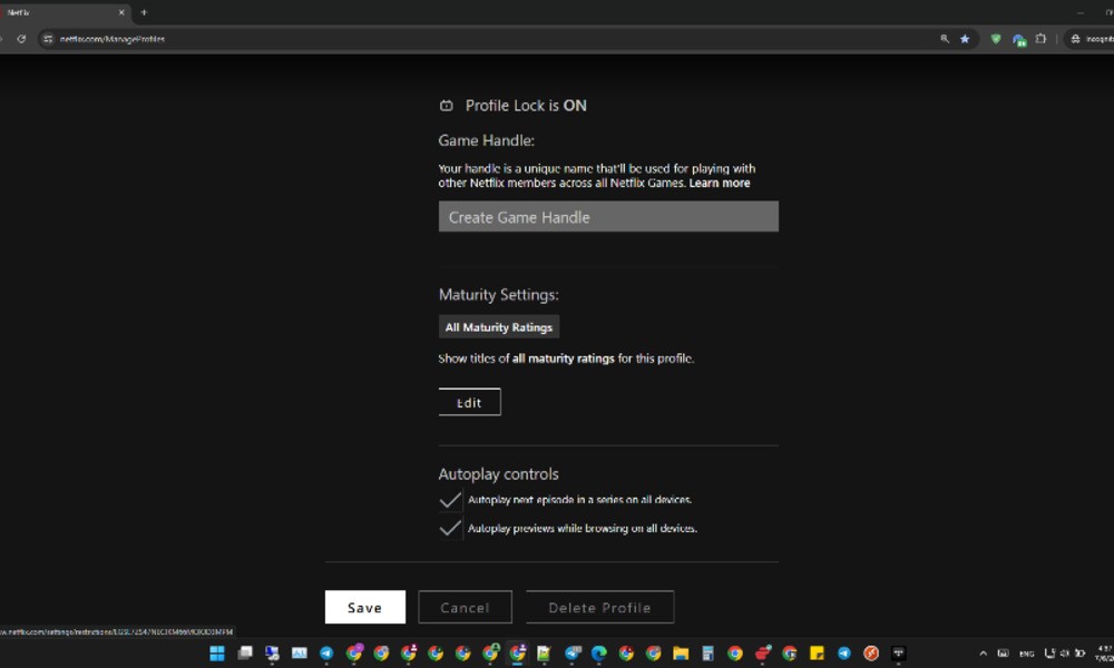 پروفایل کودک در Netflix