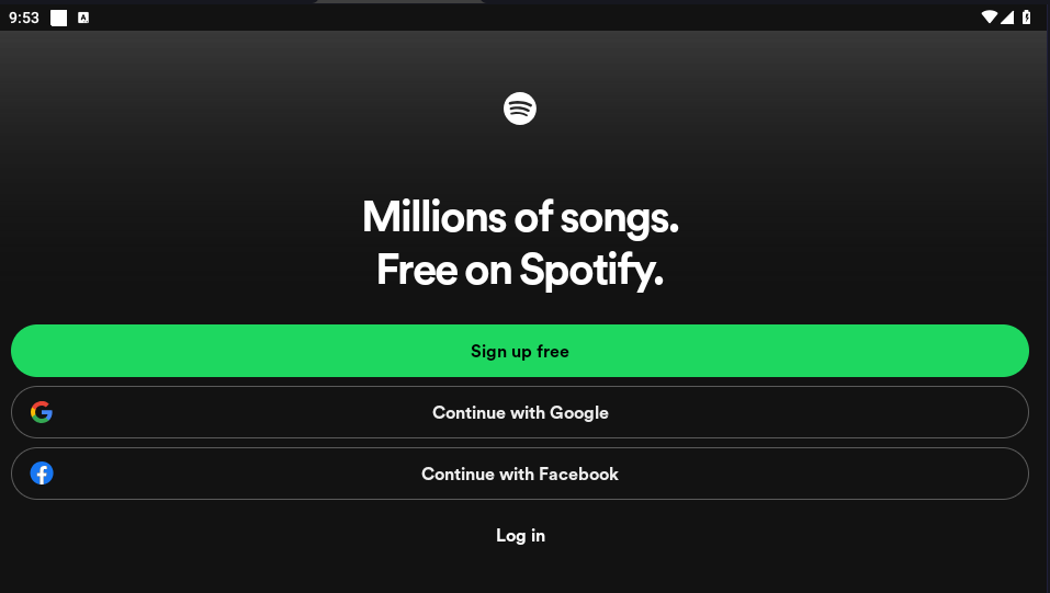 ساخت اکانت spotify