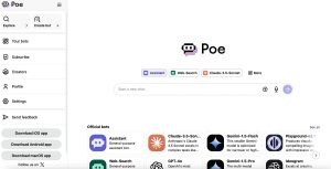 امکانات هوش مصنوعی POE