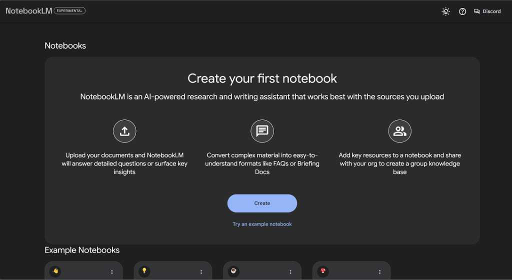 نحوه کار با notebookLM