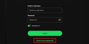 نحوه بازیابی رمز اسپاتیفای
