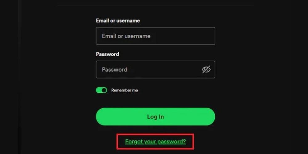 نحوه بازیابی رمز اسپاتیفای 